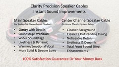 Clarity Precision Ver. 2 Bi-Wire Audiophile Speaker Cables – Handmade In USA
