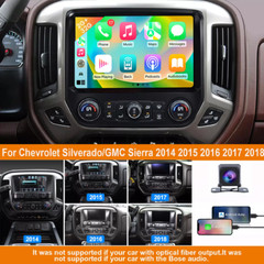 For 2014-2018 Chevrolet Silverado GMC Sierra Carplay Android 13 Car Stereo Radio