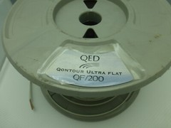 QED Qontour Ultra-Flat Solid Core Speaker Cable Sold by the METER Raw cable DIY