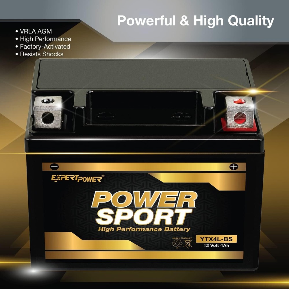 ExpertPower Motorcycle Battery – 12V 20Ah 18AH 12AH 10Ah 9AH 7AH 5AH 4AH