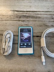 Apple iPod nano 7th Gen Blue (16 GB) NEW BATTERY