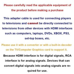 15m HDMI To 3RCA Cable Converter Cord With HD Audio Video Signal Transmission