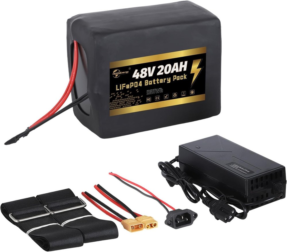 48v 20Ah E B/ike Lifepo4 Bi-ke Battery Pack for 1000W El/ec tric Motor 30A BMS