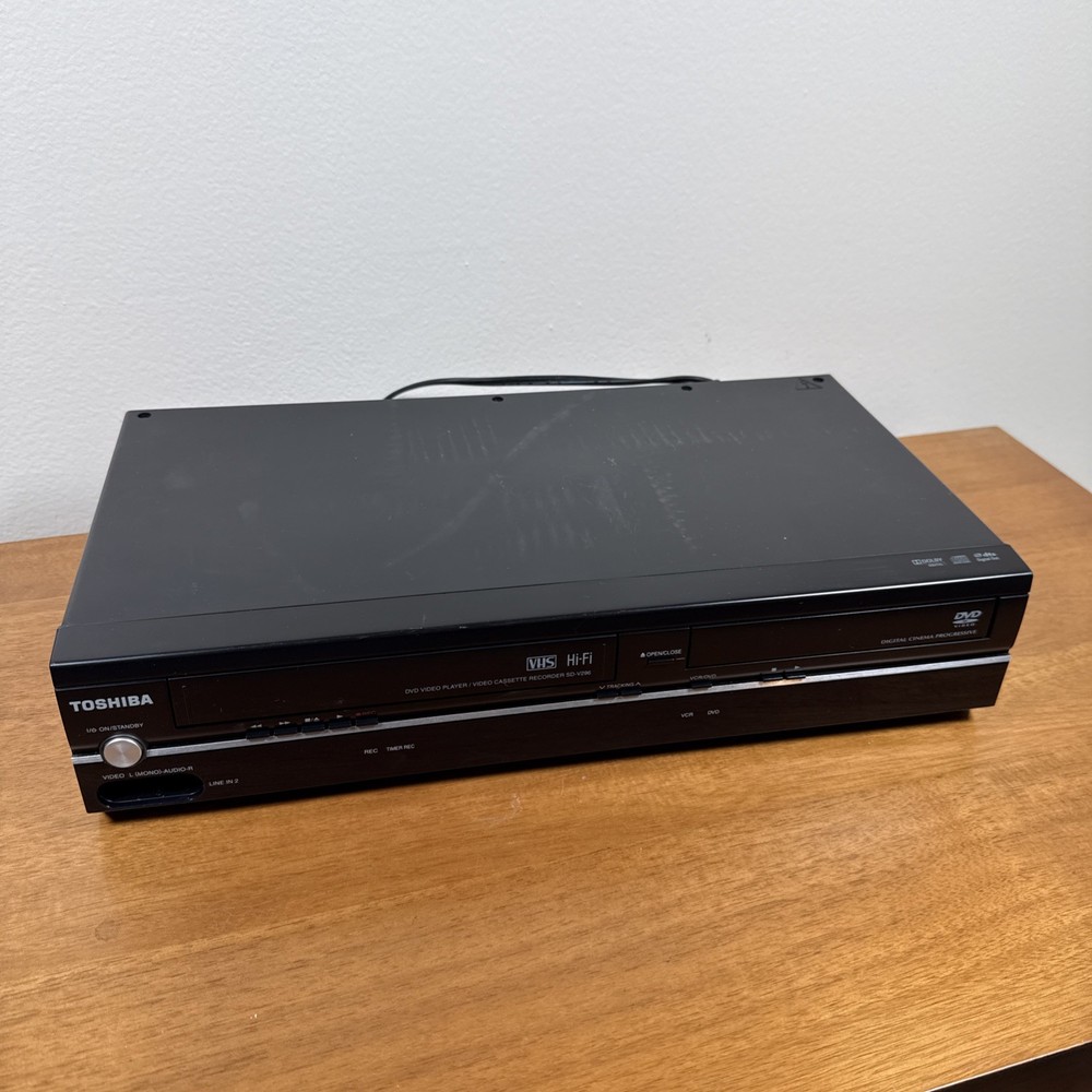 Toshiba SD-V296-K-TU DVD/VCR Combo Player, No Remote (Tested and Working)