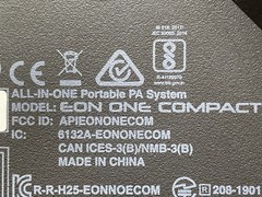 JBL EON One Compact All-in-One Rechargeable Personal PA Speaker (UD8030415)
