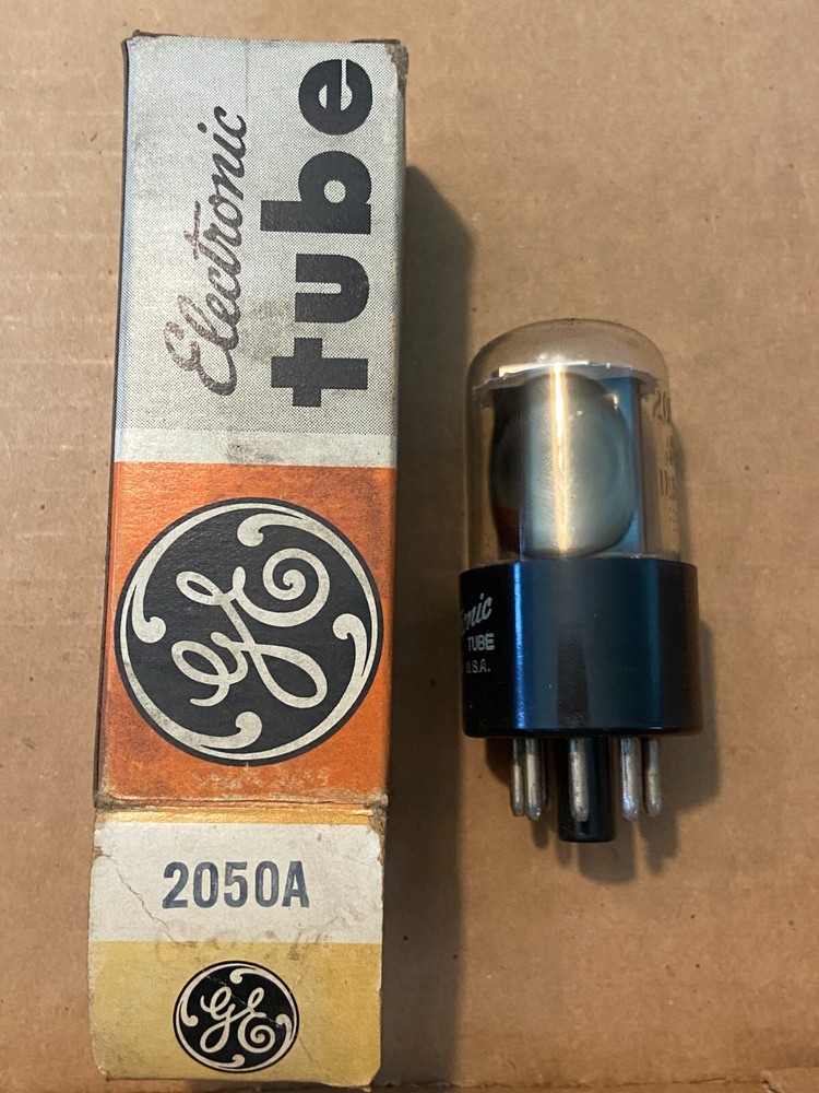 NOS NIB GE 2050A / 2050 Vacuum Tube Guaranteed Made in USA Black Plate (Qty)