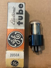 NOS NIB GE 2050A / 2050 Vacuum Tube Guaranteed Made in USA Black Plate (Qty)