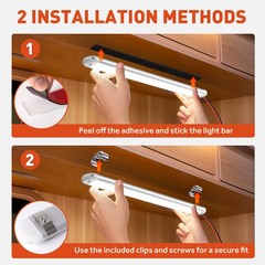 4x 12V LED Interior Light Bars 120LED 2800LM Lights with ON/Off for Car RV Truck