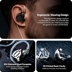 KZ ZS10 PRO 2 in Ear Monitor Headphones, 4-Level Tuning Switch, 1DD+4BA 🔥New🔥