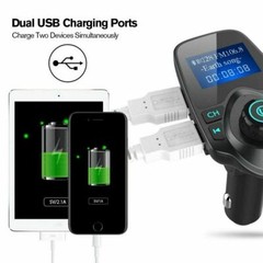 Bluetooth Wireless Car AUX Stereo Audio Receiver FM Radio Adapter USB Charger SD