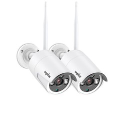 SANNCE 2x 3MP Two Way Audio Wireless Security Camera IP Network IR Night Vision