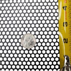 Audiopipe 2×4′ Black Metal Finish Mesh Grill Sheet Staggered Rows 3/16″ Holes