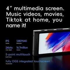 Hiby Digital M300 Android DAP Player Black touchscreen display 128 GB 4GB RAM