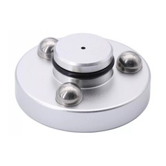 4x 46mm Aluminum Alloy Speaker Spike Pad Damping Steel Ceramics Ball Stand Feet