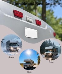 Metal Mounting Plate for Magnetic Wireless Backup Camera, White Iron Bracket
