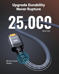 Highwings 8K HDMI Cable 3.3FT, 48Gbps, 4K@120Hz, Compatible with Devices