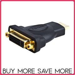 HDMI Male to DVI-D Female Adapter Gold Plated Video Converter Monitor TV PC