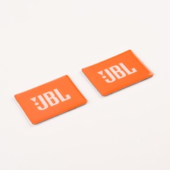 2pcs JBL plastic sticker logo badge replacement piece 58mm(2.28″) x 46mm(1.81″)