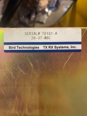 28-37-05c bird txrx vari notch duplexer*untested fl