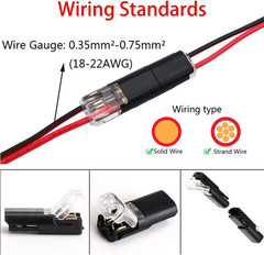 100PCS Waterproof Electrical Connector Car Automotive Wire Plug Terminal LOT