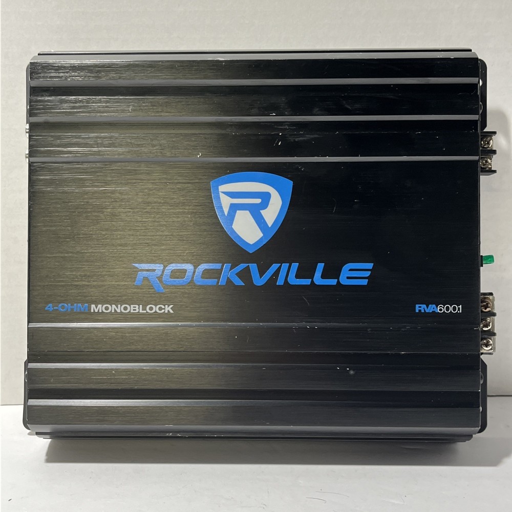 Rockville RVA600.1 Stereo Amplifier 1200W Peak 4 Ohms Mono Block Speaker Sub