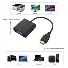 200 x 1080P HDMI Male to VGA Female Video Cable Converter Adapter For PC Monitor