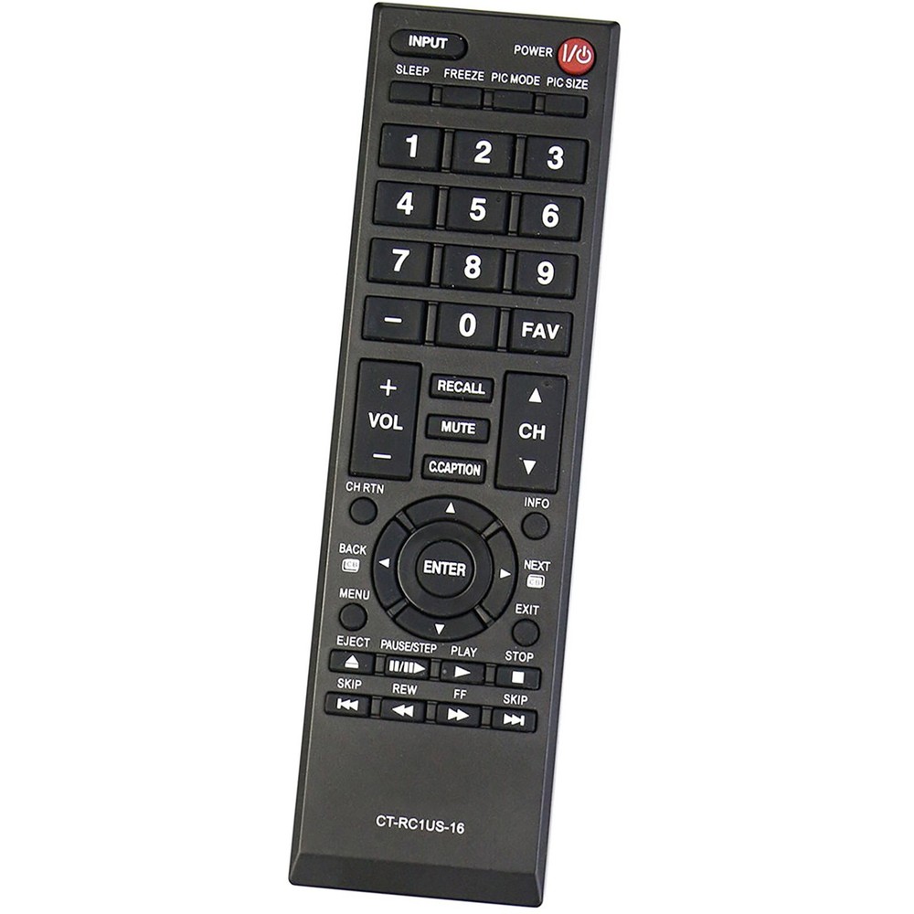 New CT-RC1US-16 Replaced Remote for Toshiba TV 55L310U 43L310U 40L310U 65L350U