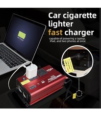 1000 W Power Inverter, Car/Light Truck 12V DC to 110V AC Converter USB and 3.0A