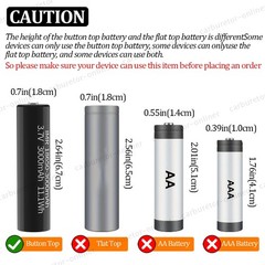 1/2/4/6 Pack 3.7 Volt 18650 Rechargeable Battery High Capacity 3000Mah