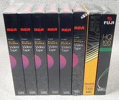 8 Sealed Blank VHS VIDEO TAPES T-120 HQ120 RCA, FUJI, Kodak up to 6 Hours