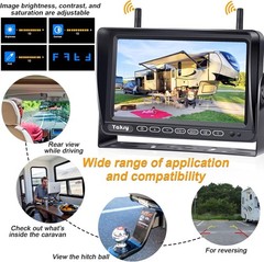 RV Backup Camera Wireless Plug and Play: Pre-Wired for Furrion System Recordi…