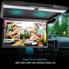 Pyle Car Overhead Monitor Screen Display – 17.3″ LCD w/ 1080p Support