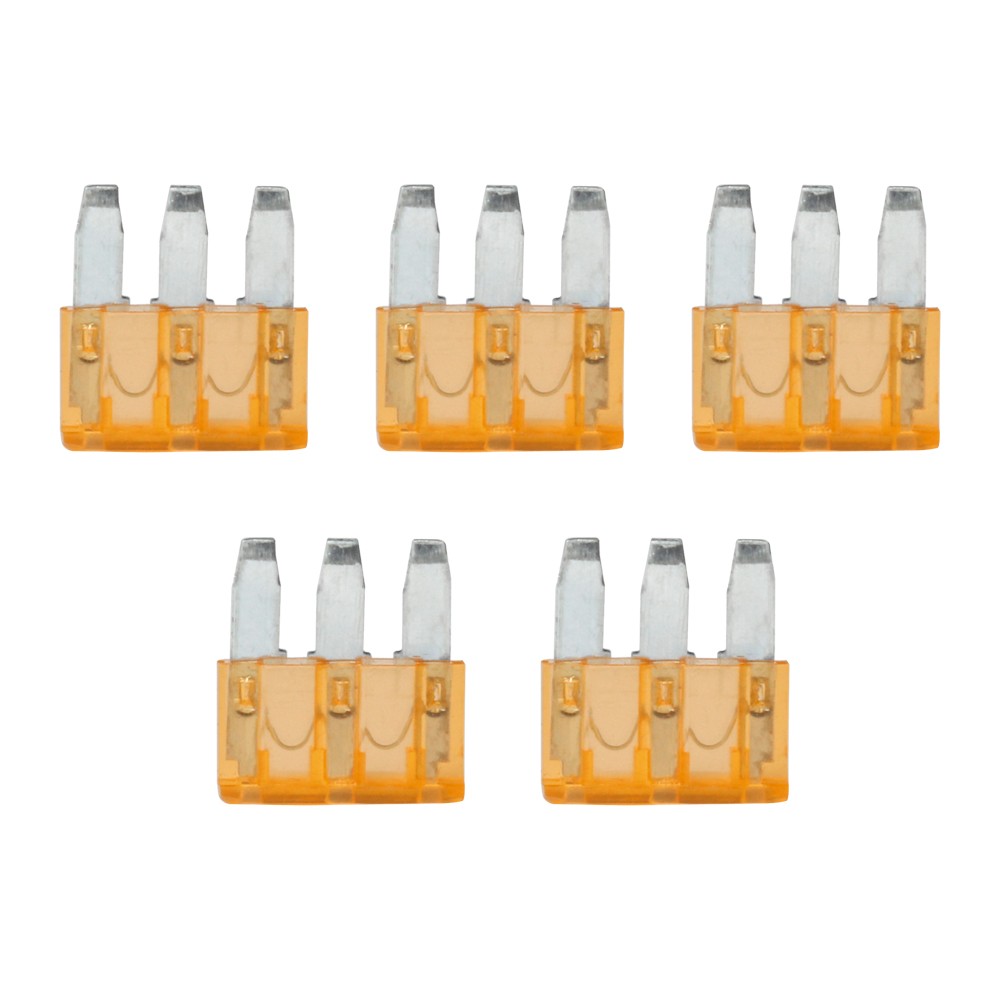 5-100PCS 5A Micro3 Blade Fuses 3-Pin Prong 32V for Automotive Truck Boat Marine