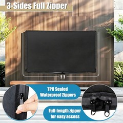 Outdoor TV Cover 600D Heavy-Duty Waterproof UV Protector for 32-65″ Flat Screen
