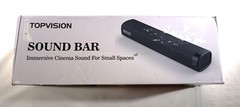 TOPVISION Wall Mountable TV Soundbar , Remote Control