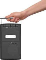 Portable Cassette Player Recorder with Stand-Alone Microphone Converter to USB