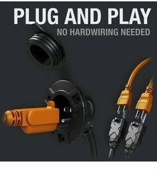 NOCO GCP2 AC Port Plug 15A 125V UL Certified Waterproof Vehicle Charging Outlet