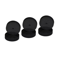 4Pcs 40mm*10mm Carbon Fiber Speaker Spike Mat Base Pad Feet Isolation HIFI Mount