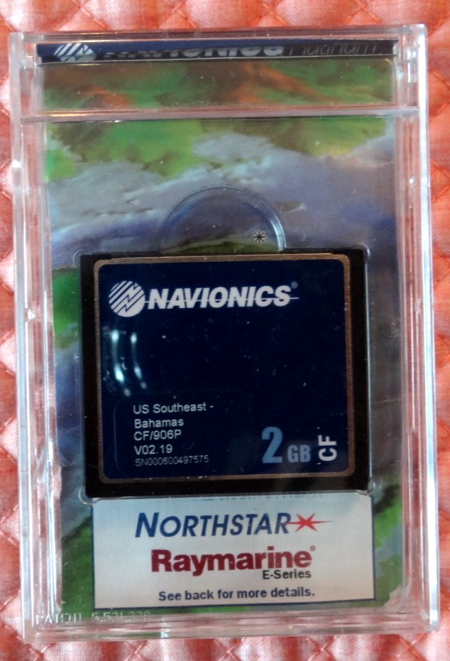 NAVIONICS US SOUTHEAST & BAHAMAS COMPACT FLASH 906P PLATINUM CHART CHIP CARD