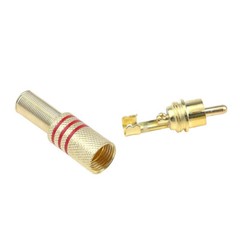 20Pcs RCA Stereo Male Connector Plug with Spring Coax Audio Solder Adapter USA