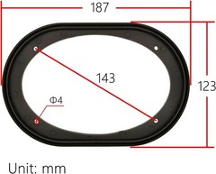 Speaker Grill Covers – 2Pcs Set, ABS/Metal, Black