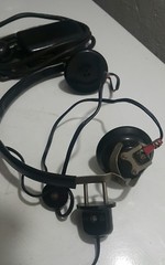 VNTG. MORSE CODE KEY & HEADPHONES TELEGRAPH MILITARY BG RUSSIA USSR CCCP 1968