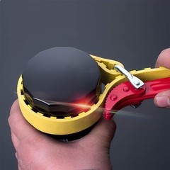 Oil Filter Wrench, Adjustable Strap and Steel Handle Removal Hand Too Size: 12