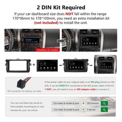 X3 2 DIN 7 inch QLED Android Auto Car Stereo Radio Head Unit CarPlay Mirror Link