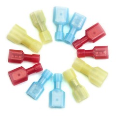 100/500pcs Insulated Nylon Male Female Spade Terminals Wire Crimp Connectors Kit