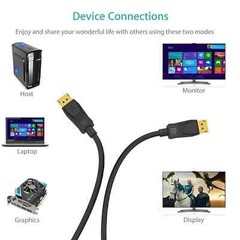 Lot of 1-10 5FT DisplayPort to Display Port Cable DP to DP 4K UHD Video Cord USA
