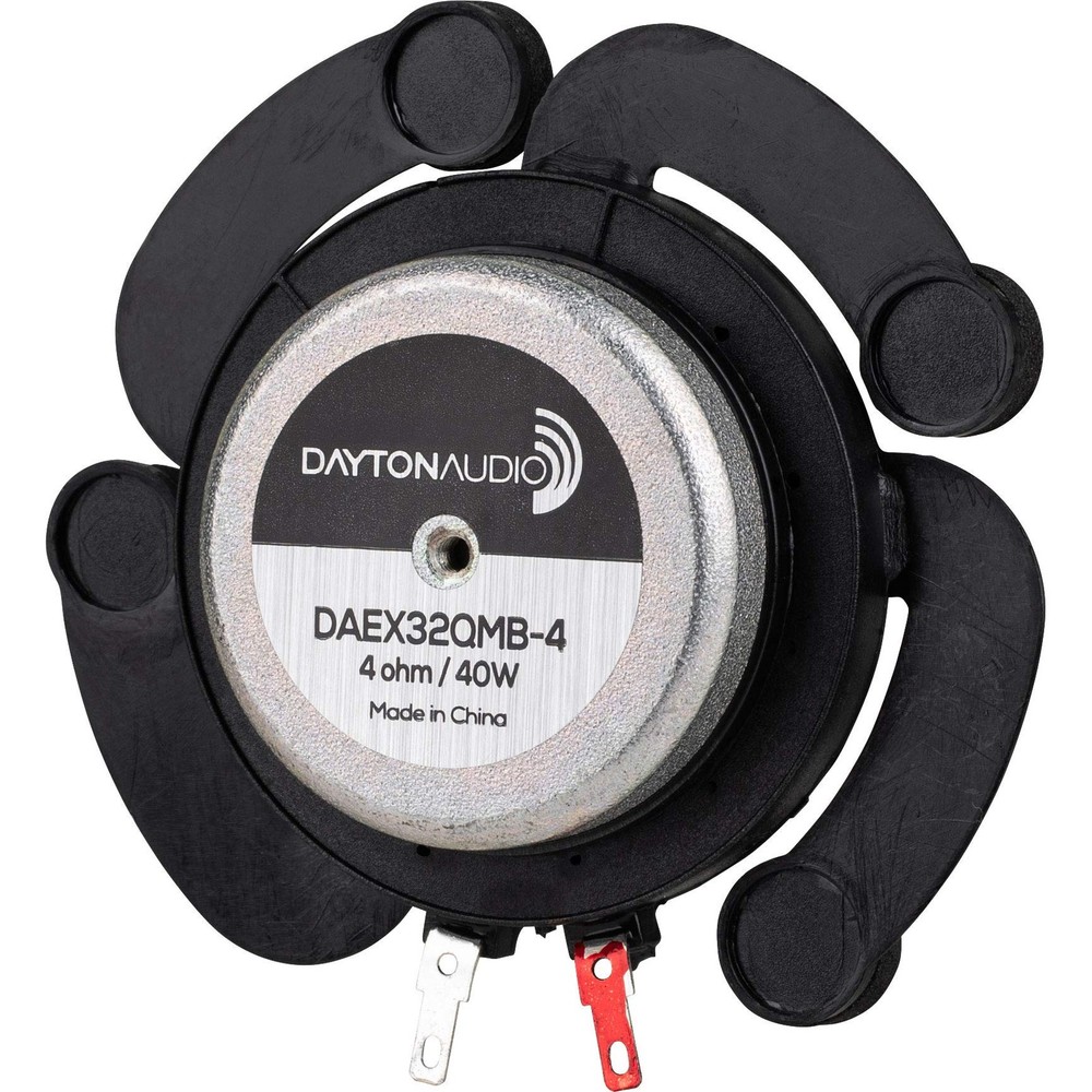 Dayton Audio DAEX32QMB-4 Quad Feet Mega Bass 32mm Exciter 40W 4 Ohm Black