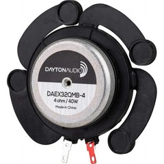 Dayton Audio DAEX32QMB-4 Quad Feet Mega Bass 32mm Exciter 40W 4 Ohm Black