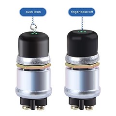 Weatherproof Engine Push Button Start Switch 12V Starter Push Button Momentary