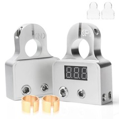 Heavy Duty 2x Car Battery Terminal Clamps Voltmeter Fit SAE Top Post 0/4/8 Gauge